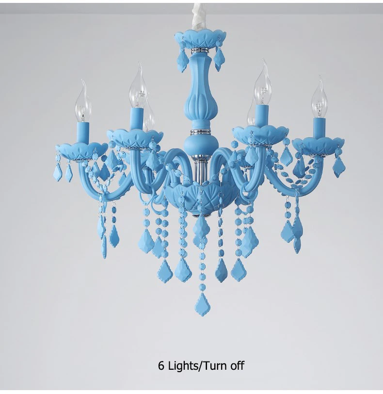 Красочная хрустальная люстра Macaron цвет Droplight гостиная креативная лампа для спальни фантазийный светильник витражное стекло блеск