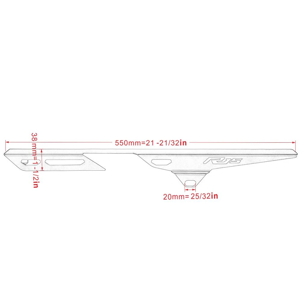 

Motorcycle Chain Belt Guard Cover for Yamaha R15 V3 2017 2018 2019 2020