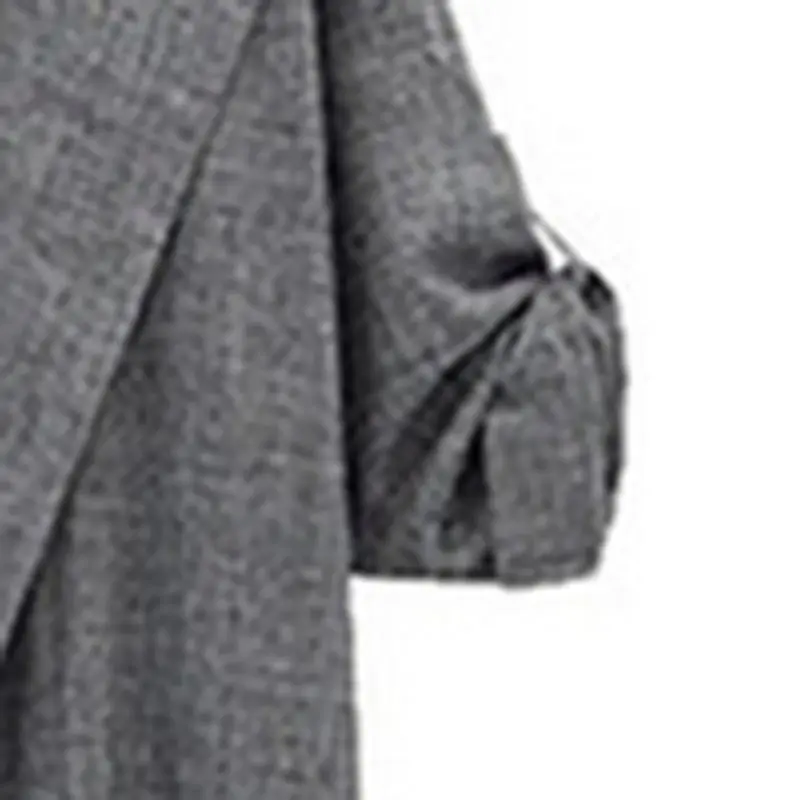 Женский Повседневный Тренч цвета хаки длинная верхняя одежда свободная для