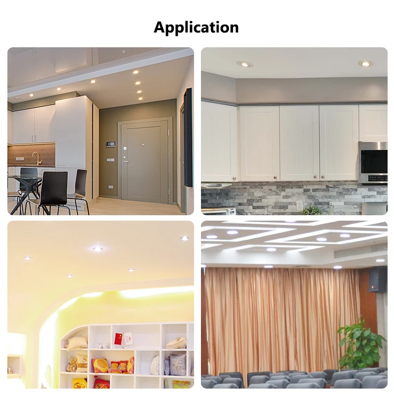 

White Led Downlight 220V Ceiling Lamp 5W 9W 12W Recessed Down Light Warm White Round Led Panel Lights Spotlight Indoor Lighting