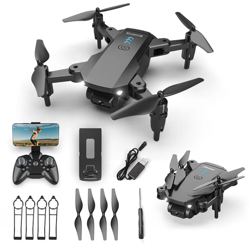 

Foldable Quadcopter Dron Toys Remote Control Helicopter Mini Drone 4K 1080P HD Camera WiFi Fpv Air Pressure Altitude Hold