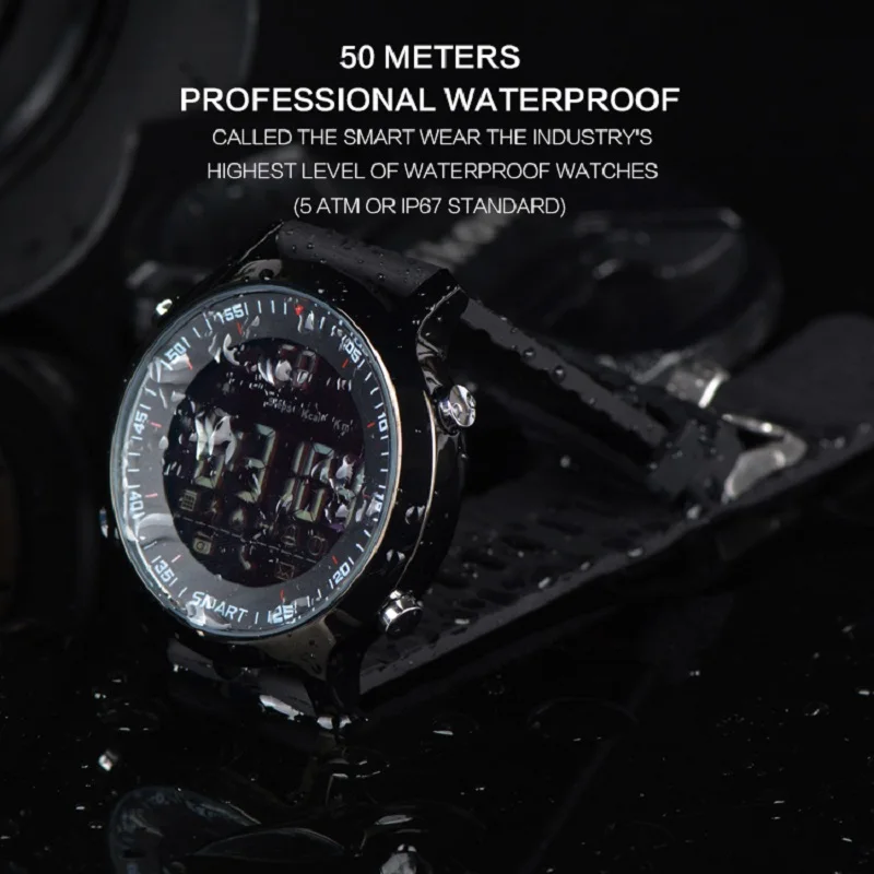 New men's and women's sports smart watch pedometer phone information alarm clock Bluetooth waterproof luminous dial long standby |