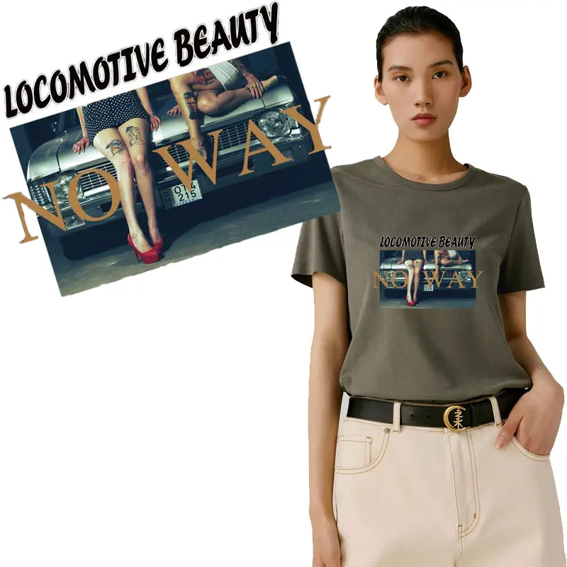 

DIY Heat Transfer Patch T-shirt Dress Jeans StickerGirl Boy Clothes Print Patch Mom Dad Queen Thermal Stickers on Clothes