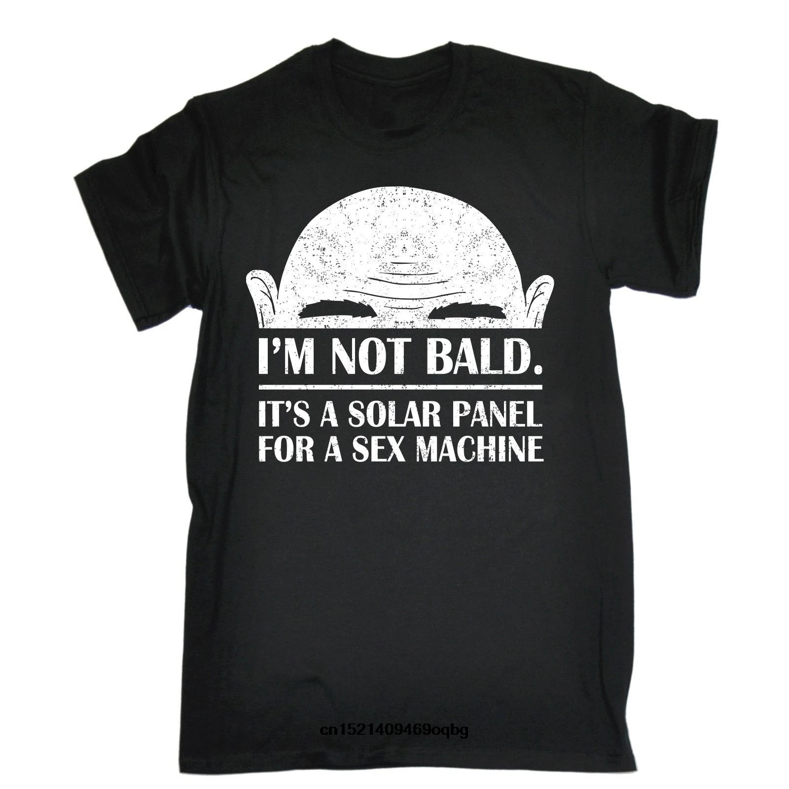 Im Not Bald His A solar panel Sex Machine футболка забавный подарок на день рождения Мужская с