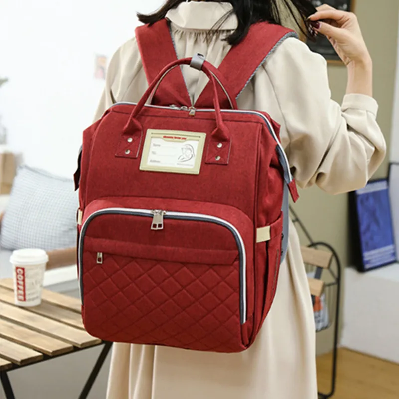 

Diaper Bags Backpack Changing Table For Stroller Large Portable Travel Crib Wet Mommy Maternity Nappy Handbags Baby Sleeping Bed