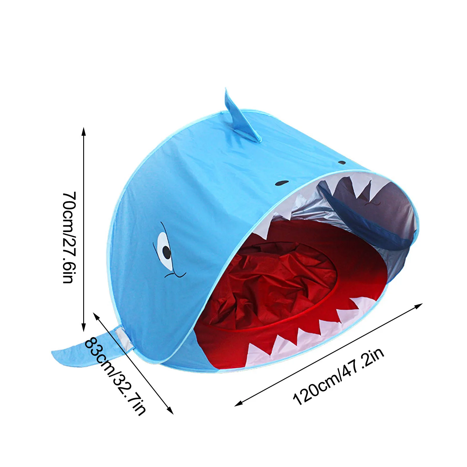 

Baby Beach Tent Children Pool Shark Portable Waterproof Sun Shelter Tent UV-protecting Sunshelter Outdoor Camping Sunshade Beach