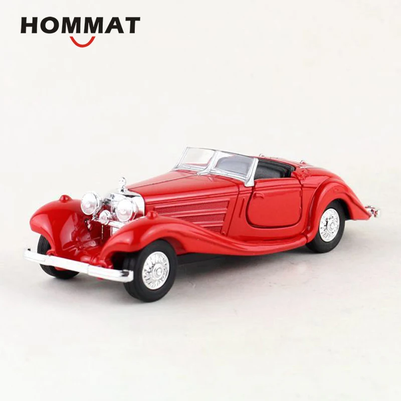 HOMMAT 1:40 весы 1936 классический Мерседес 500 к винтажная Игрушечная модель автомобиля