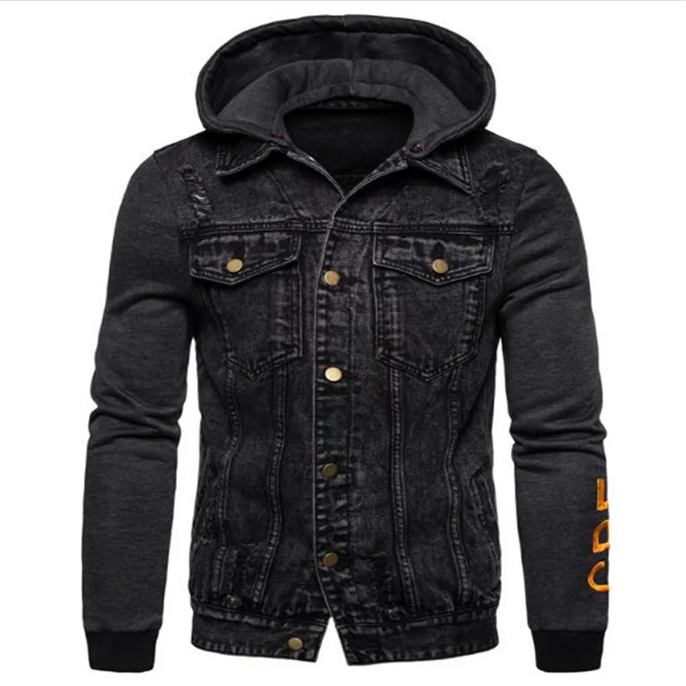 Высококачественная модная мужская ковбойская куртка 2020 с вышитыми буквами и