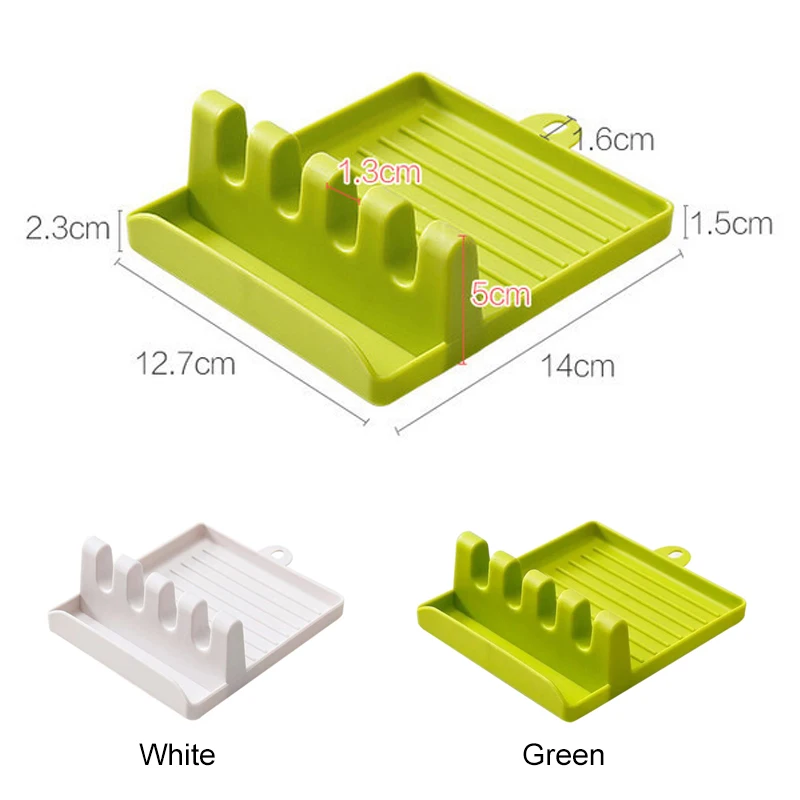 

Kitchen Fork Spoon Holders Cooking Utensil Rest Kitchen Organizer and Storage with Drip Pad Non-Slip Pad Kitchen Accessories