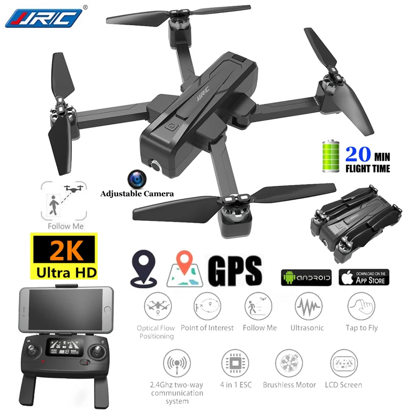 Квадрокоптер JJRC X11 GPS WIFI FPV 2K 1 6 км 20 минут полета|Радиоуправляемые вертолеты| |