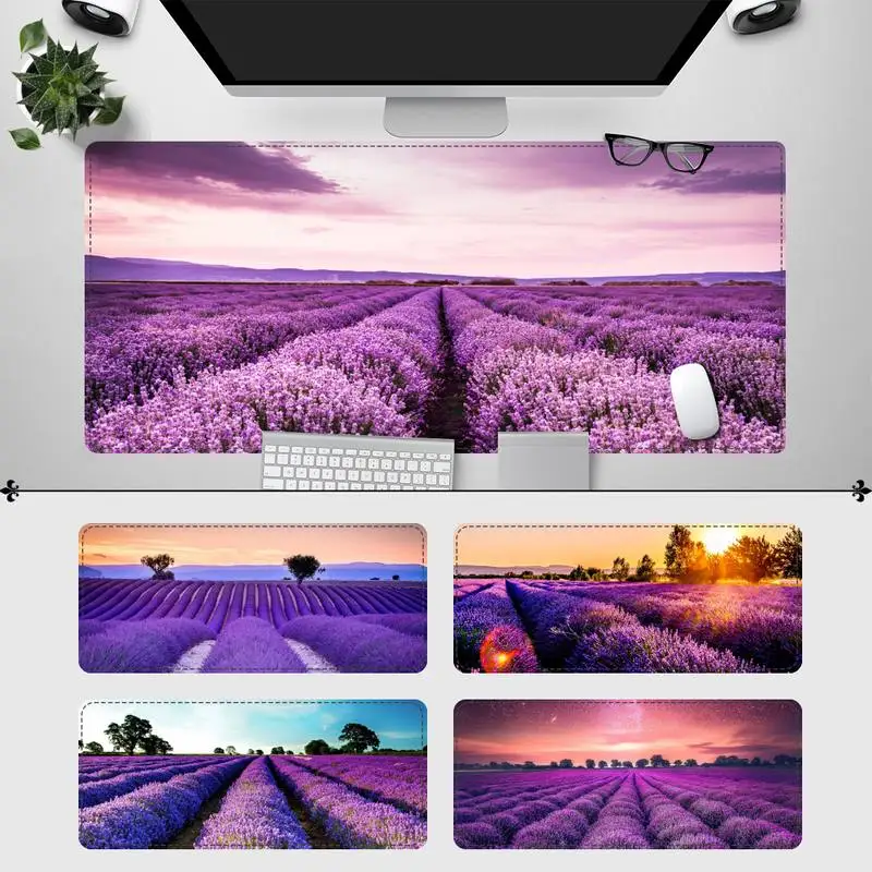 

Durable purple Lavender Gaming Mouse Pad PC Laptop Gamer Mousepad Anime Antislip Mat Keyboard Desk Mat For Overwatch/CS GO