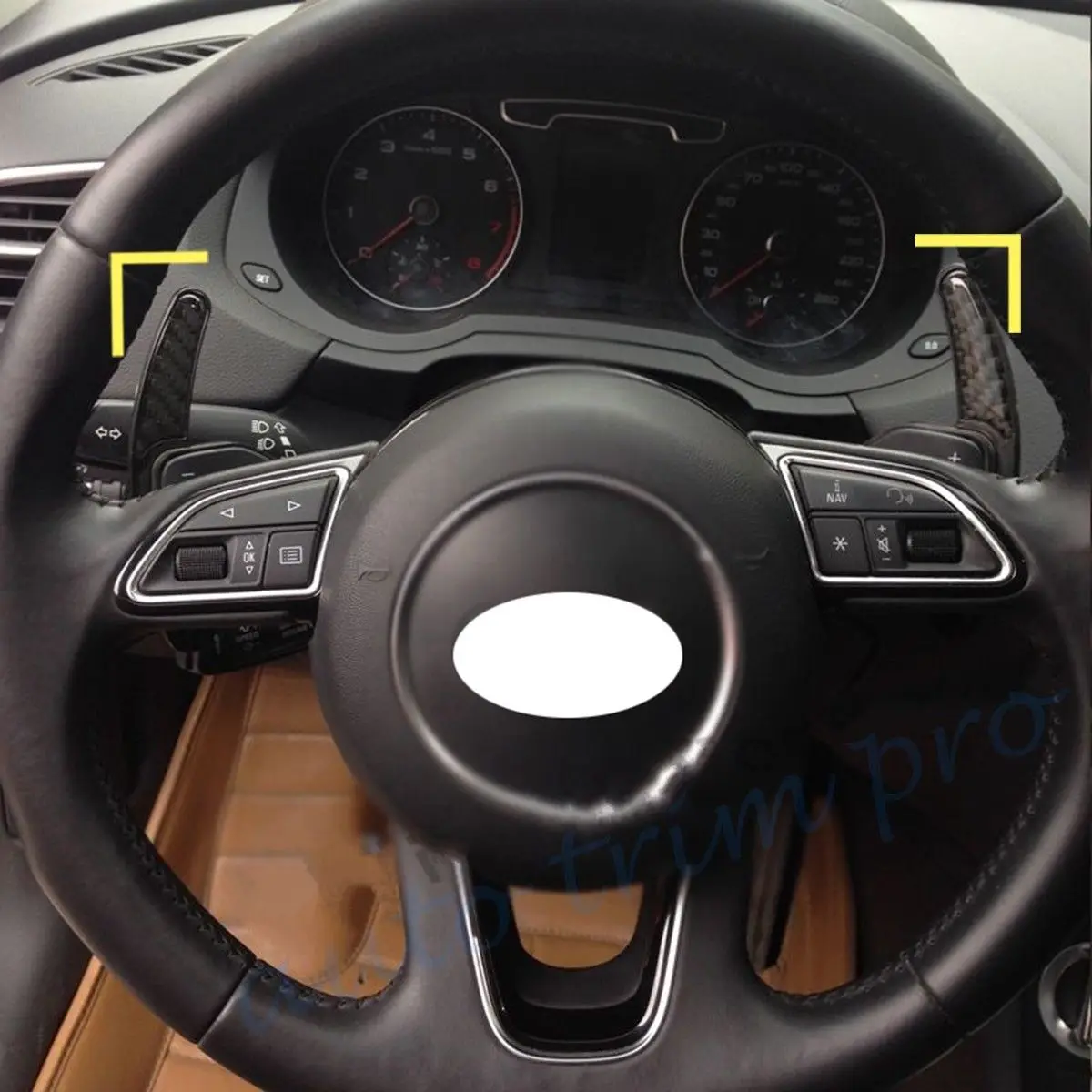 Автомобильный рычаг переключения передач на Руль Подходит для Audi A1 A3 S3 RS3 A4 S4 S5 RS5 A6