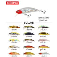 japan design outdoor crankbaits striped bass sinking minnow baits minnow lures winter fishing fish hooks