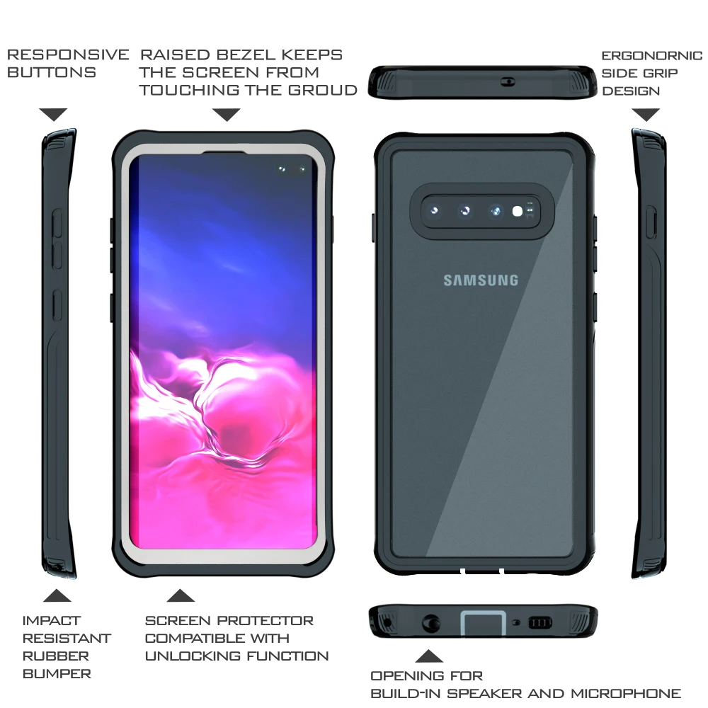 L FADNUT полный корпус защитный чехол для телефона Samsung Galaxy S10 плюс покрытие Защита