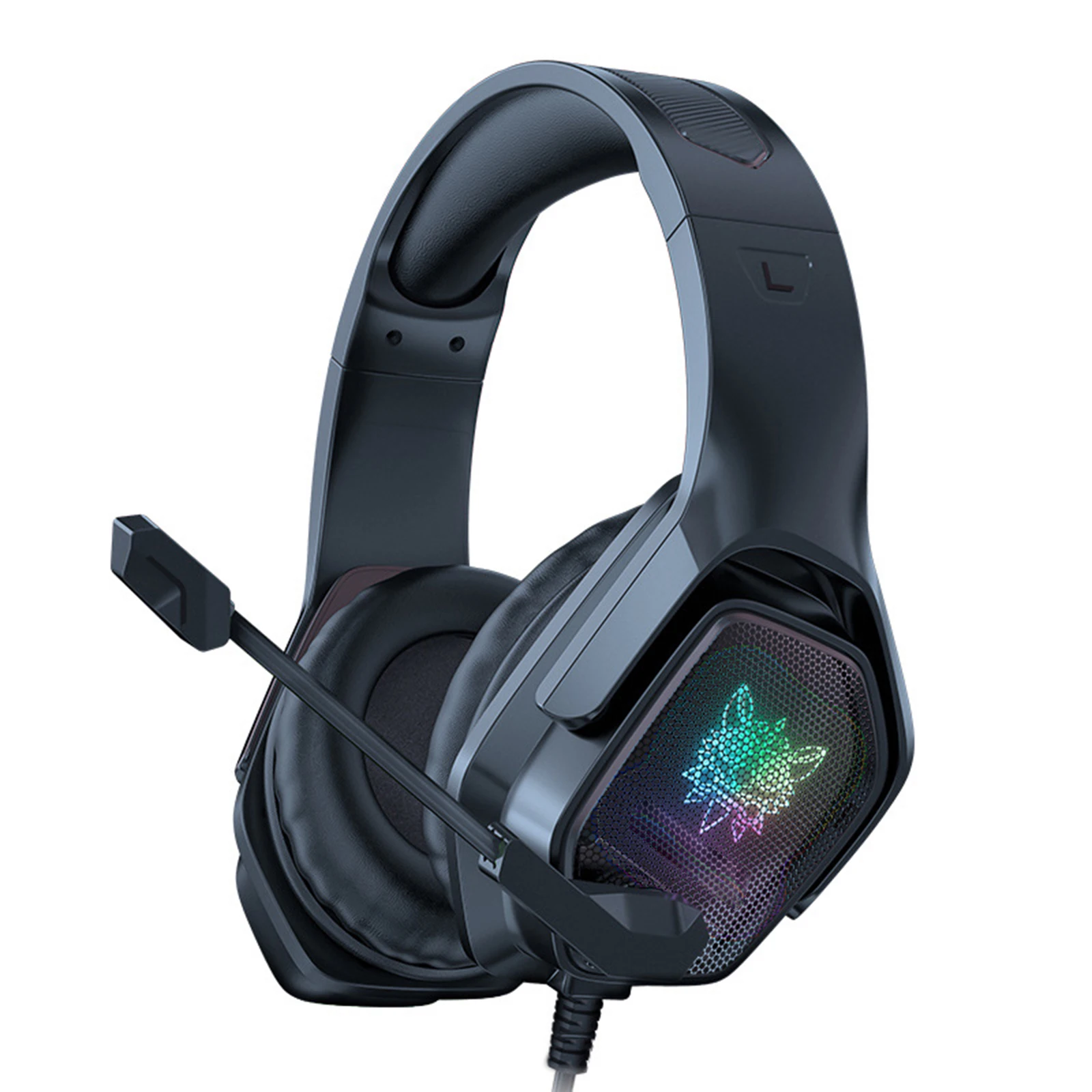 

ONIKUMA X4 RGB Wired Headphone Luminous Head-Mounted Gaming Headset For Computer Mobile Game PS4(Black)