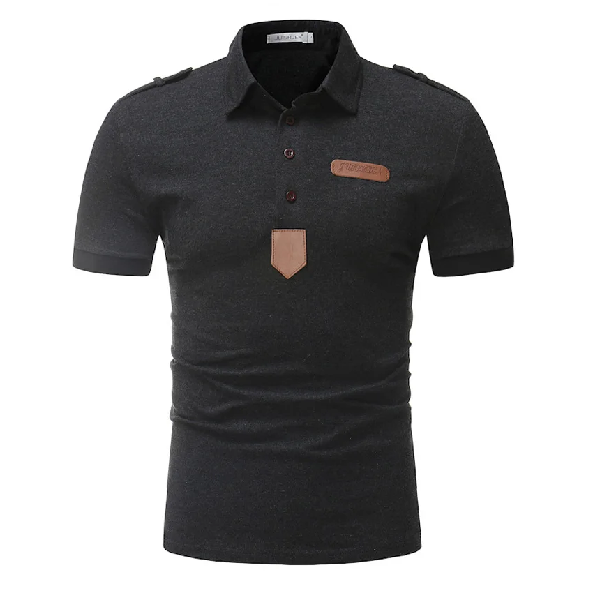 Мужская брендовая рубашка-поло с коротким рукавом модель 2021 года летняя дышащая