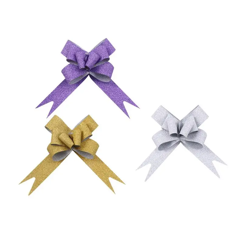 100 шт. тянуть Луки автомобиля подарочная упаковка сувениры сумка строка банты для