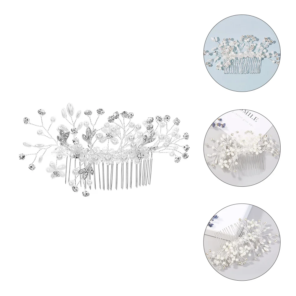 

Pearls Hair Comb Hair Accessory for Wedding Party Proms Banquet Birthday Xmas
