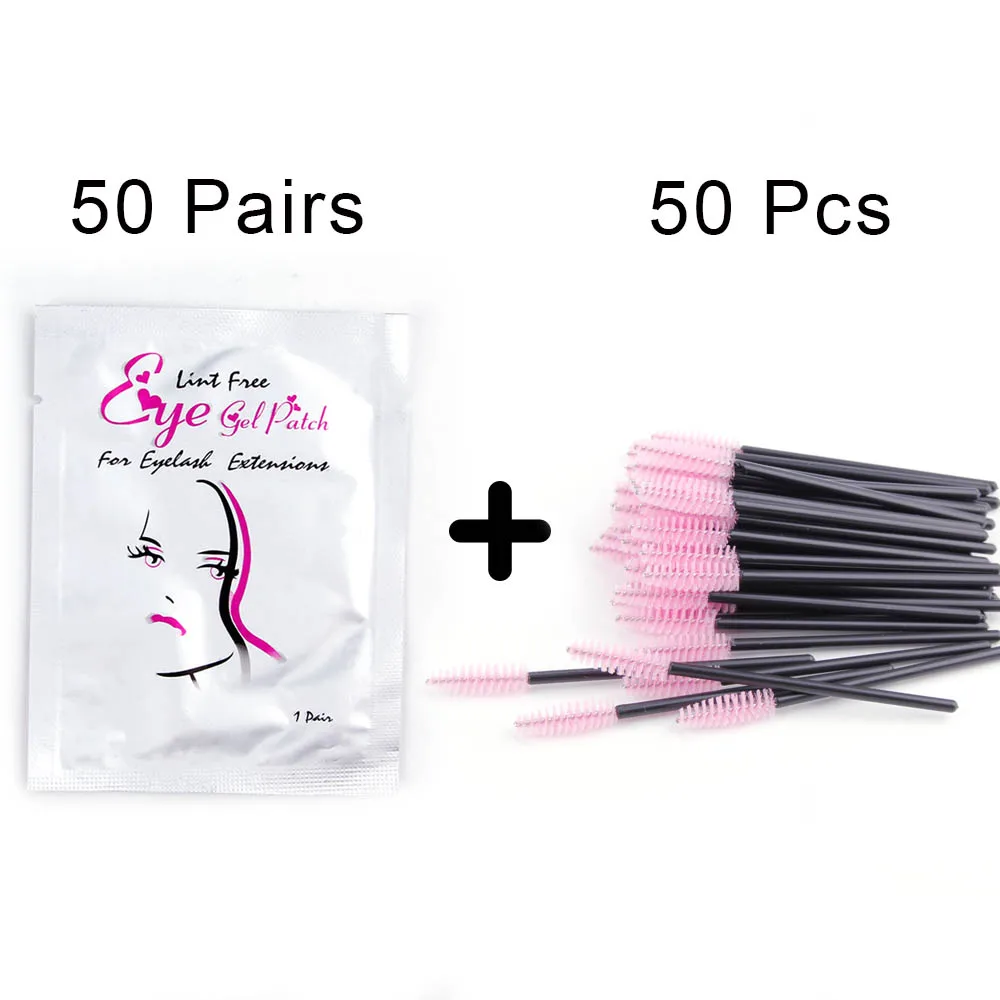 girls set3 100 шт накладки для наращивания ресниц бумажные накладки наклейки "ресницы" обертывание с 50 шт одноразовая щетка для ресниц наращивание ресниц инструменты - Цвет: girls set3