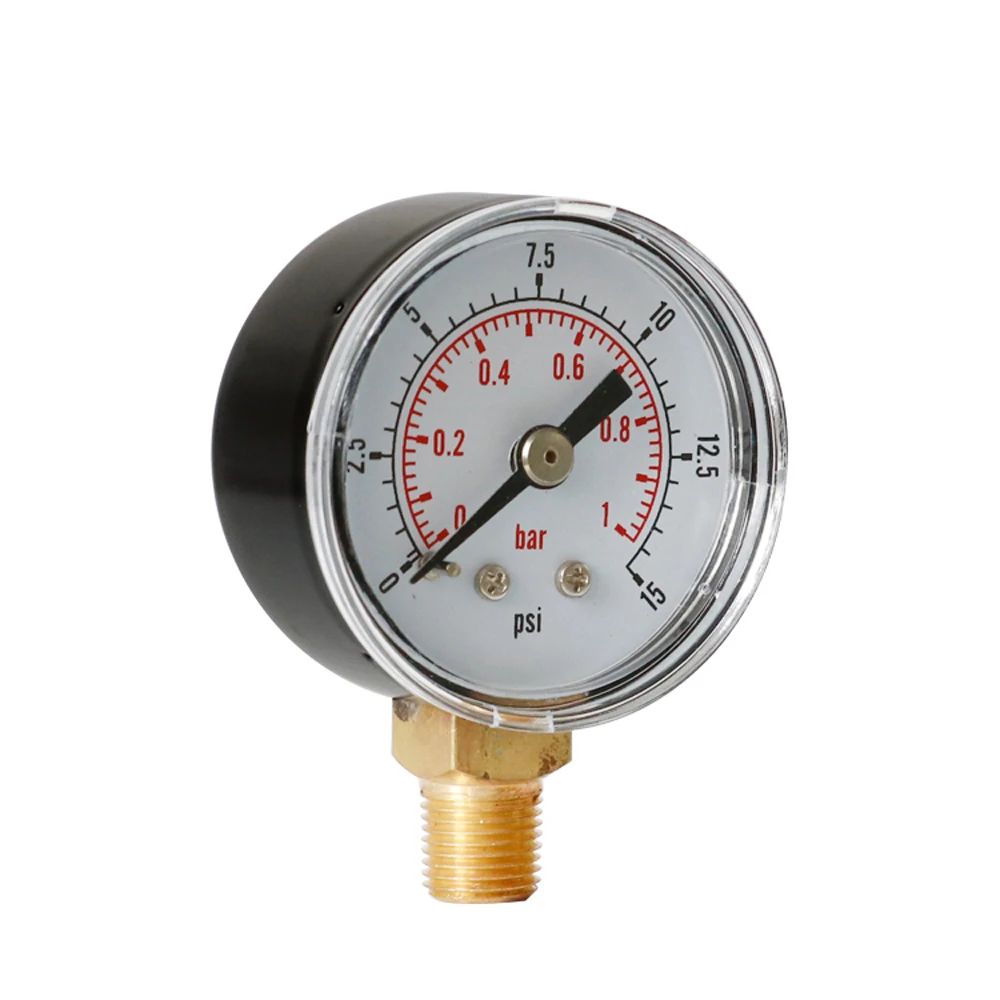 ZEAST TS-Y408-15/30/60/100/160/200/300psi 52 мм Циферблат 1/8 BSPT манометр