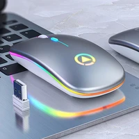 led backlit rechargeable wireless silent mouse usb mouse ergonomic optical gaming mouse desktop pc laptop mouse