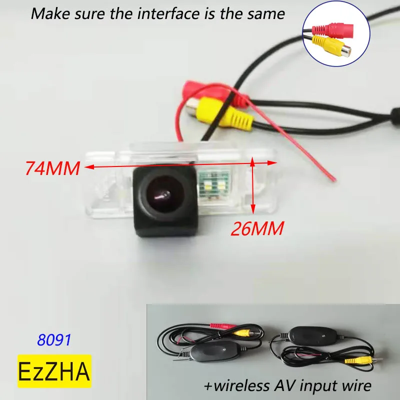 

EzZHA HD Wireless Car CCD Rear Camera Fisheye Light For Citroen C-Quatre C-Triomphe C5 C4 Nissan Qashqai X-trail Peugeot 307