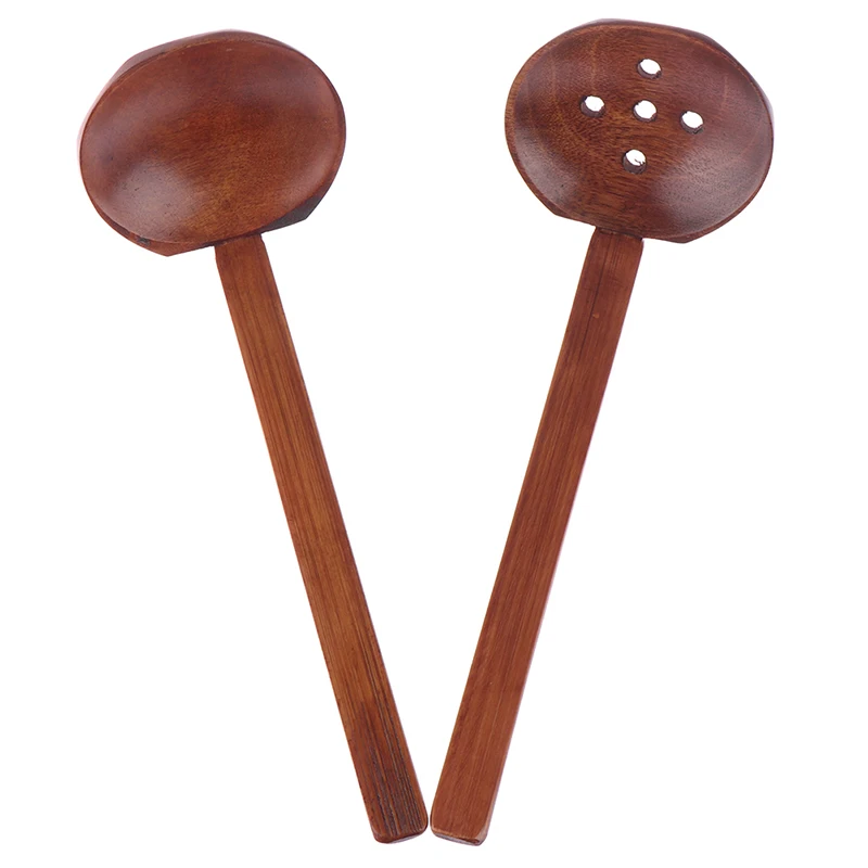 1 шт. Длинная Деревянная Ручка ложка рамен дуршлаг посуда для супа | Дом и сад