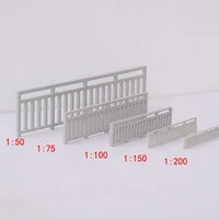 10pcslot architecture scale model mini diy building outdoor garden abs plastic material modern style garden fence