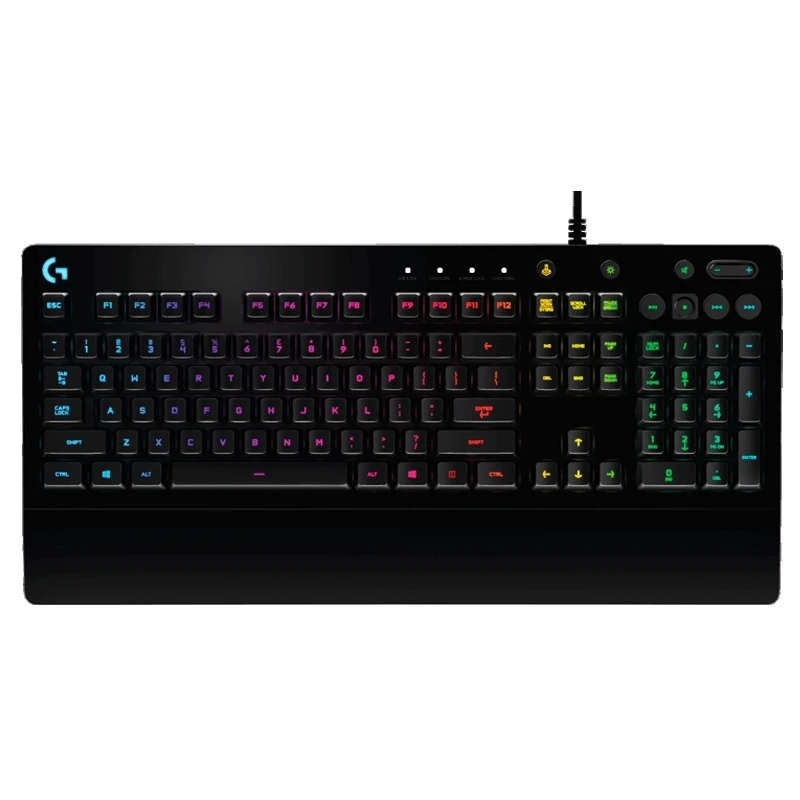 logitech g213 prodigy rgb gaming keyboard for laptop pc gaming overwatch pubg gamer keyboard like mechanical keyboard free global shipping