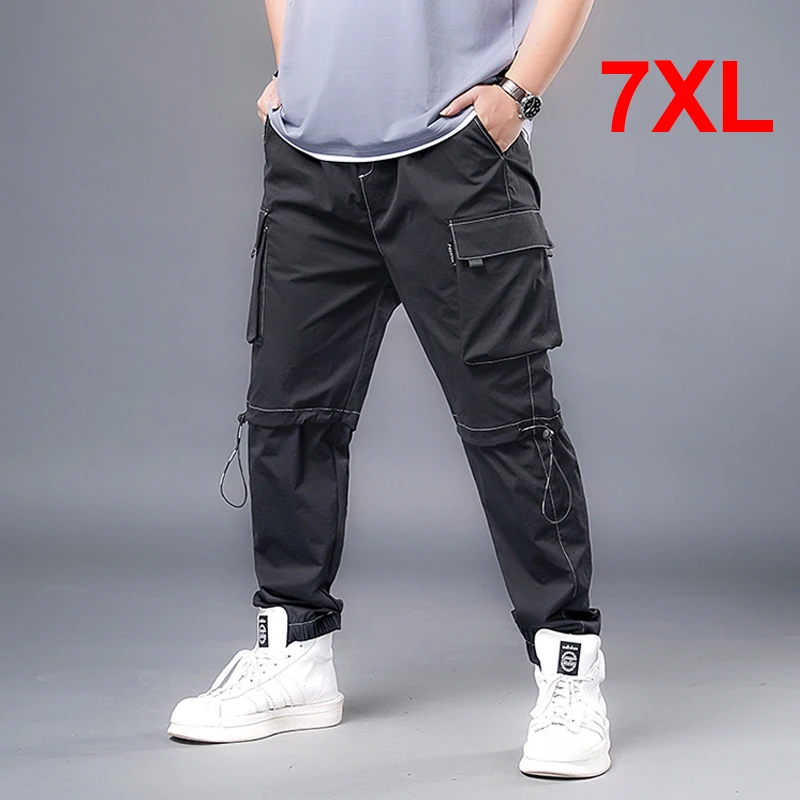 

Мужские свободные брюки-карго, размеры до 7XL