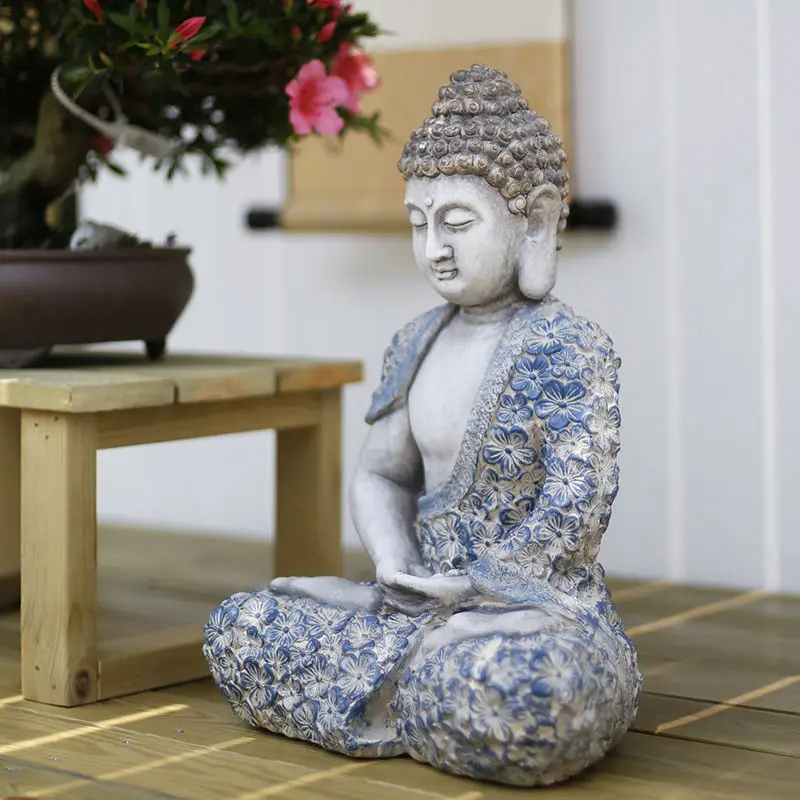 

Creative Ornaments Chinese Zen Buddha Courtyard Decoration Outdoor Garden Balcony Decoration Living Room Art Porch Decoration
