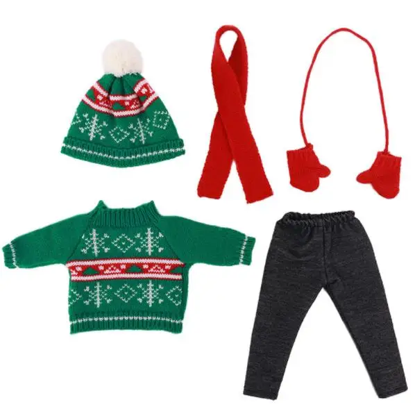 Новинка 2020 Рождественский свитер подходит для куклы-младенца 43 см 17 дюймов