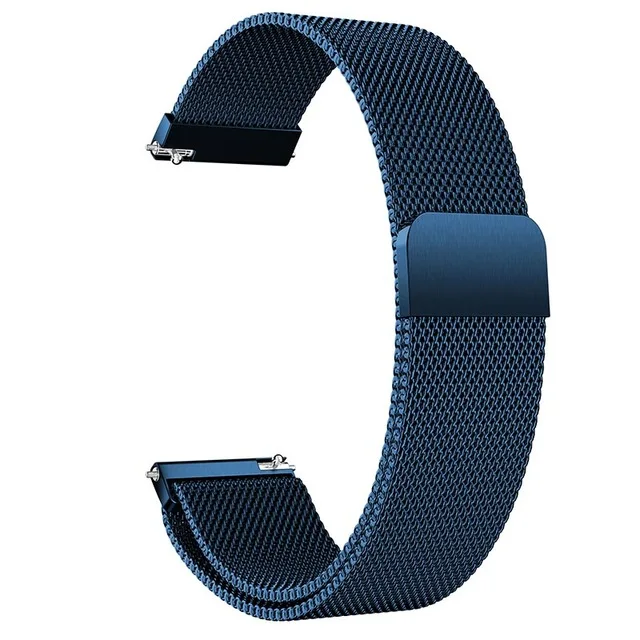 Синий Миланский ремешок для часов для Xiaomi Huami Amazfit GTS умный браслет из нержавеющей стали металлический Сменный ремень для Amazfit GTS Correa - Цвет: Синий