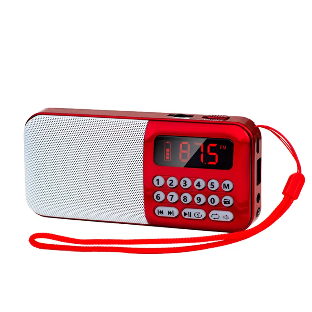Портативное радио ФМ-радио карта TF USB дисковые mp3-плеер мини FM-радио с разъемом для