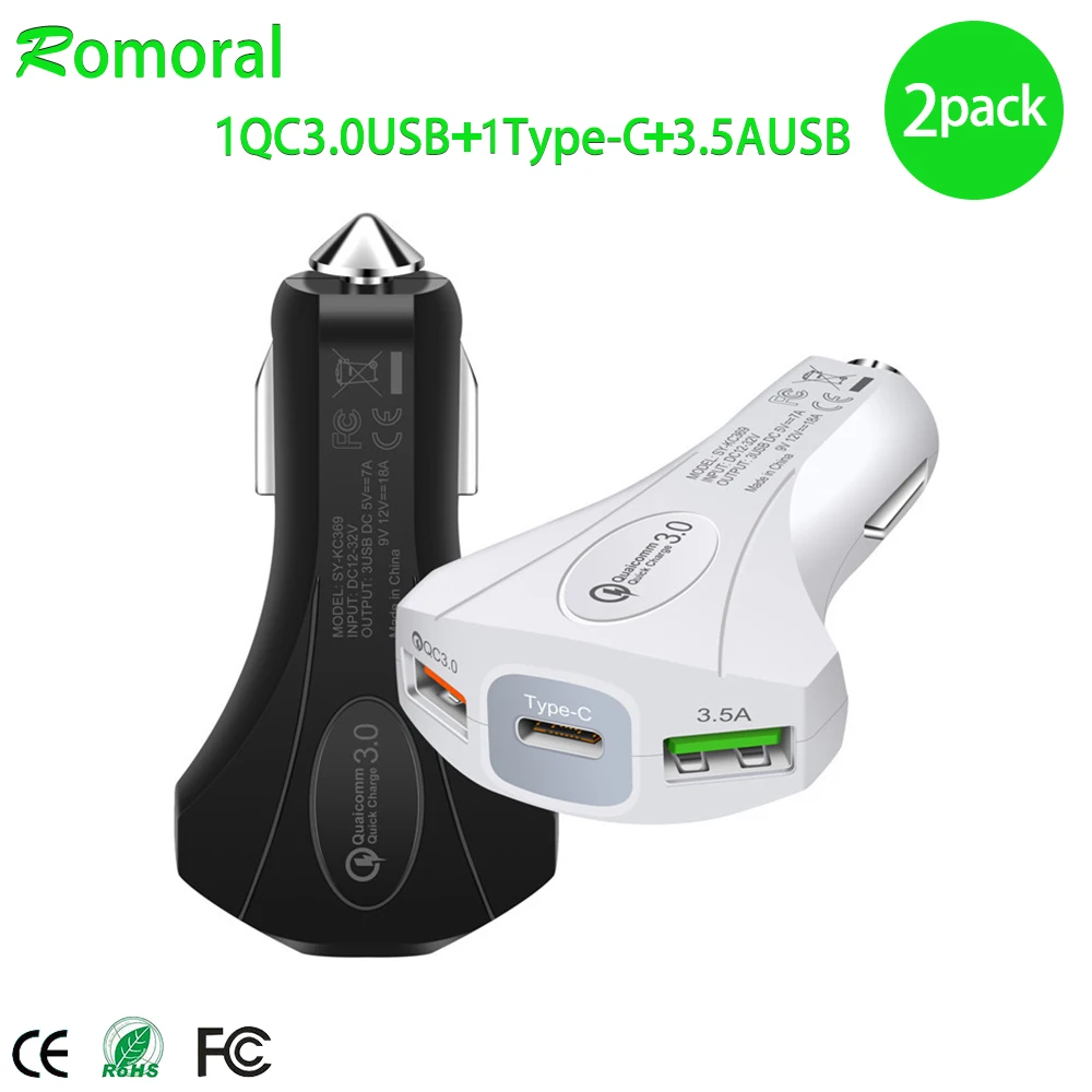 Автомобильное зарядное устройство Quick Charge 3 0 автомобильное для быстрой зарядки