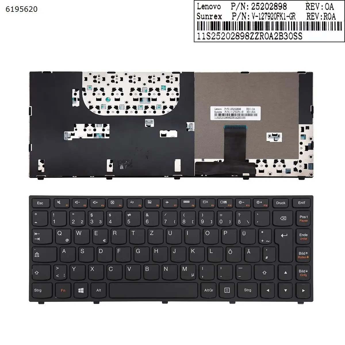 Новинка, немецкая сменная клавиатура QWERTZ для ноутбука Lenovo IdeaPad yoga 13 yoga13 с черной рамкой
