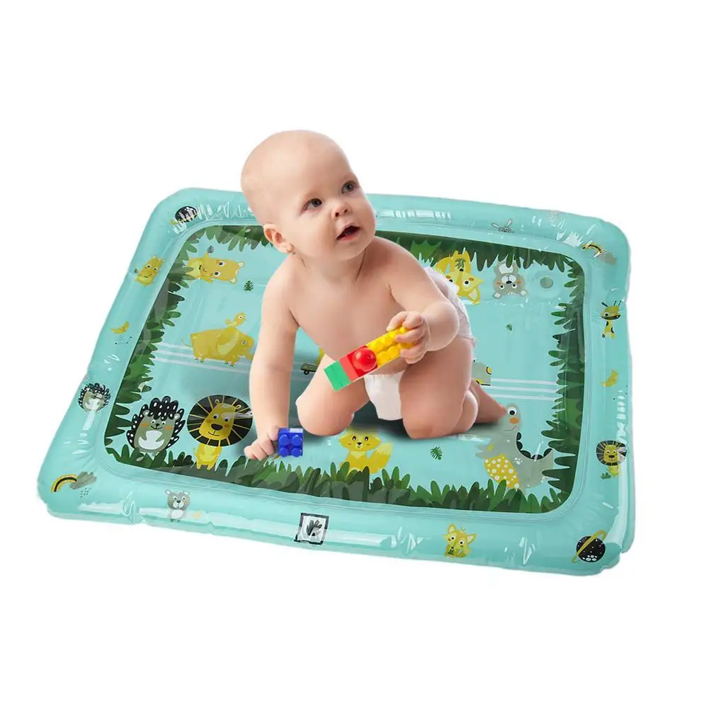 

60x80cm/80x120cm Kids Child Cartoon Crocodile Shaped Inflatable Water Play Mat