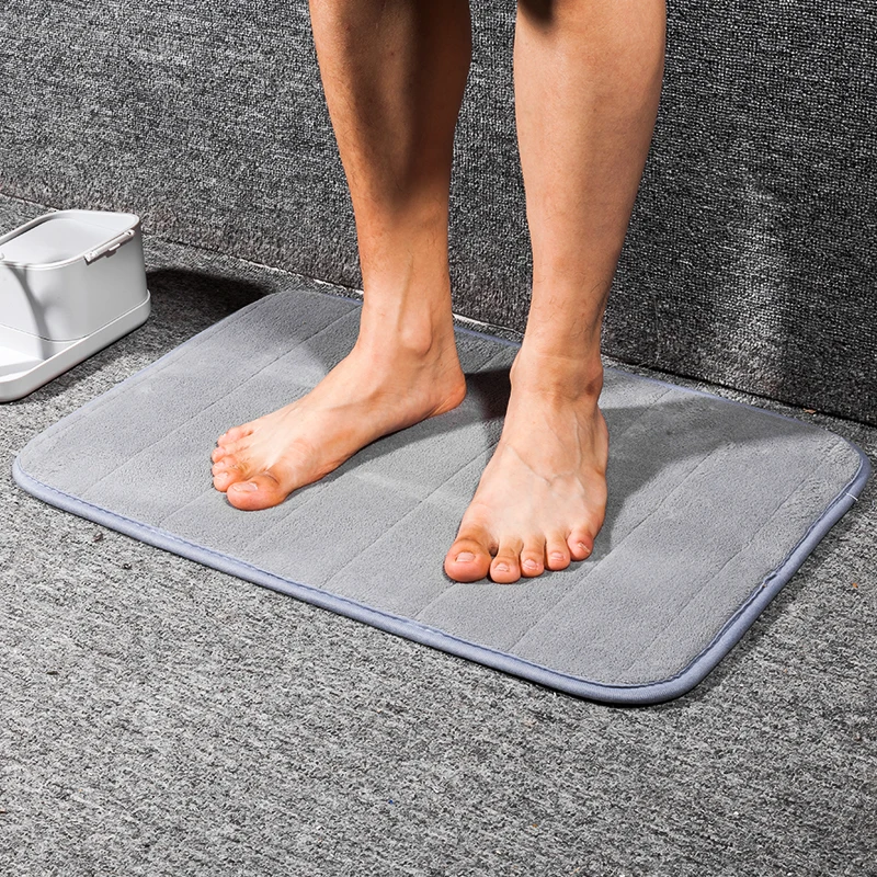 1 шт. водопоглощающий коврик для ванной комнаты туалетный нескользящий мягкий