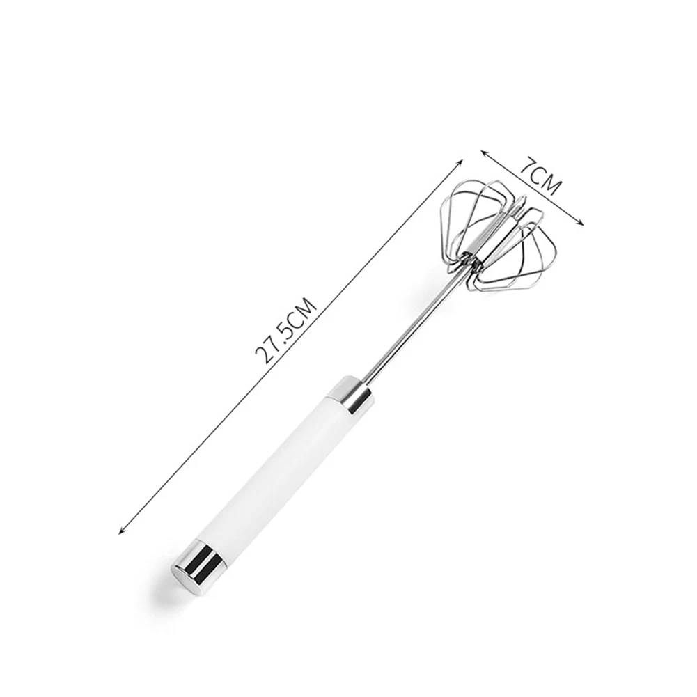 

Portable Semi-Automatic Eggbeater Household Push-Type Eggbeater Stainless Steel Egg Mixer