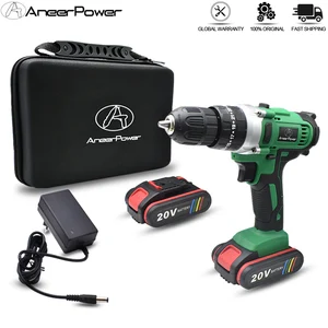 Аккумуляторная ударная дрель, Электрическая отвертка-перфоратор, 3 режима, 25 + 1 крутящий момент, 20 в