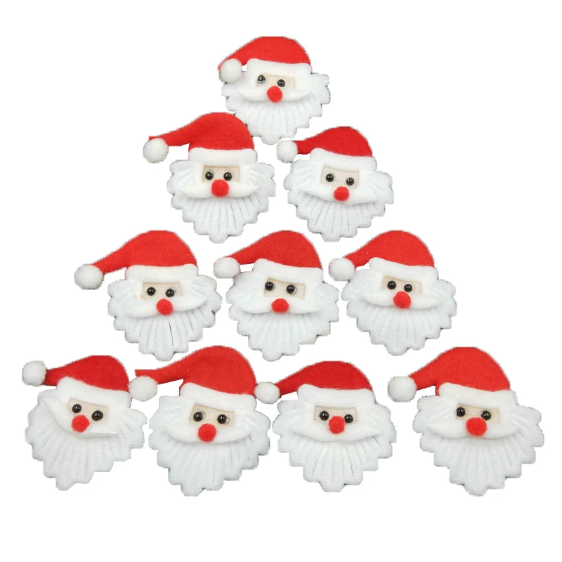 

10 Pcs Santa Claus Snowman Christmas Deer Christmas Decoration Ornaments Party Home Decor Sewing Handmade Materials Gift Making