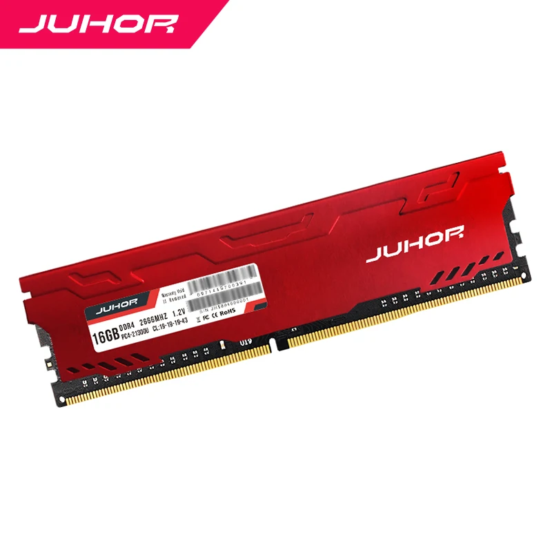 JUHOR ddr4 в Оперативная память S 4 ГБ 8 ГБ оперативной памяти, 16 Гб встроенной памяти, Desktop Memory с тепловым udimm 2133 МГц 2400 2666 МГц 3000 PC Оперативная Память 1,2 V dimm memoria