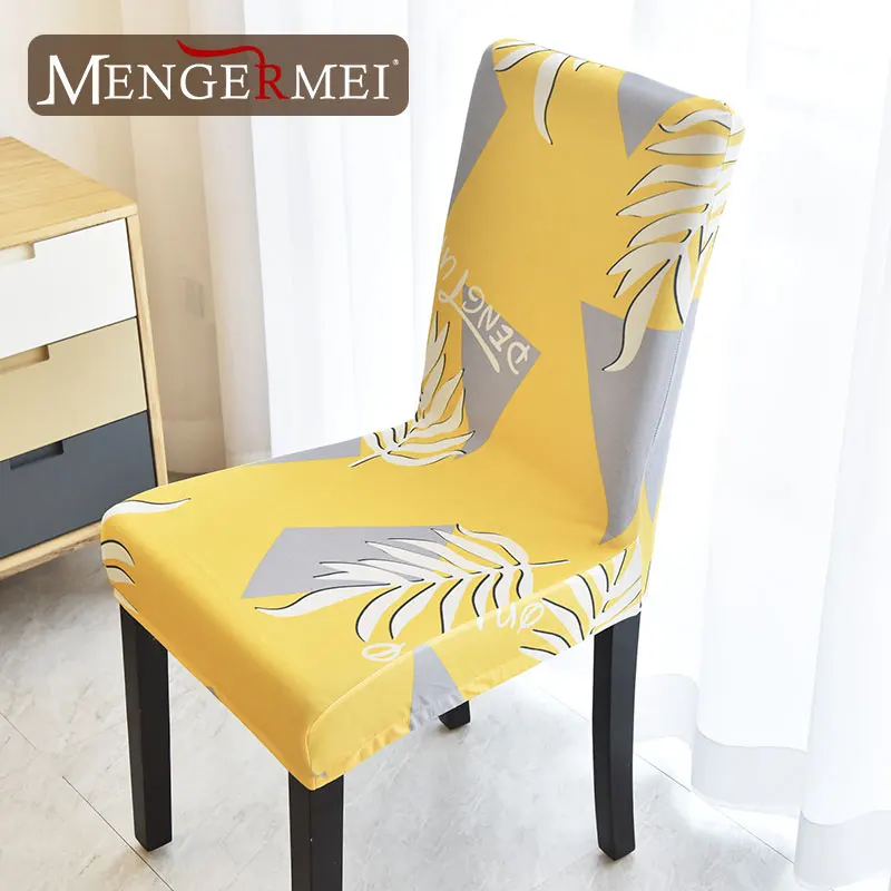 MENERME лист желтая скатерть Чехол для стула в скандинавском стиле
