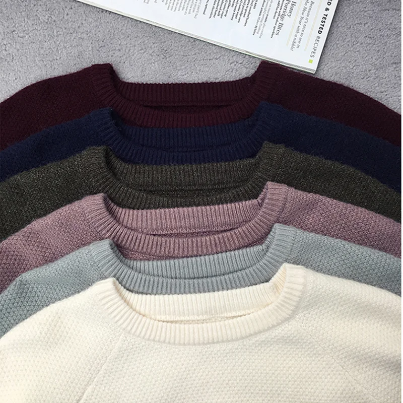 Свитер из грубой шерсти зимний свободный вязаный подходящий ко всему 2021 | Женская