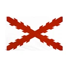 Xuthus Бесплатная доставка 90*150 см 5*3 фута крест бордового испанской империи полиэстер флаг для украшения