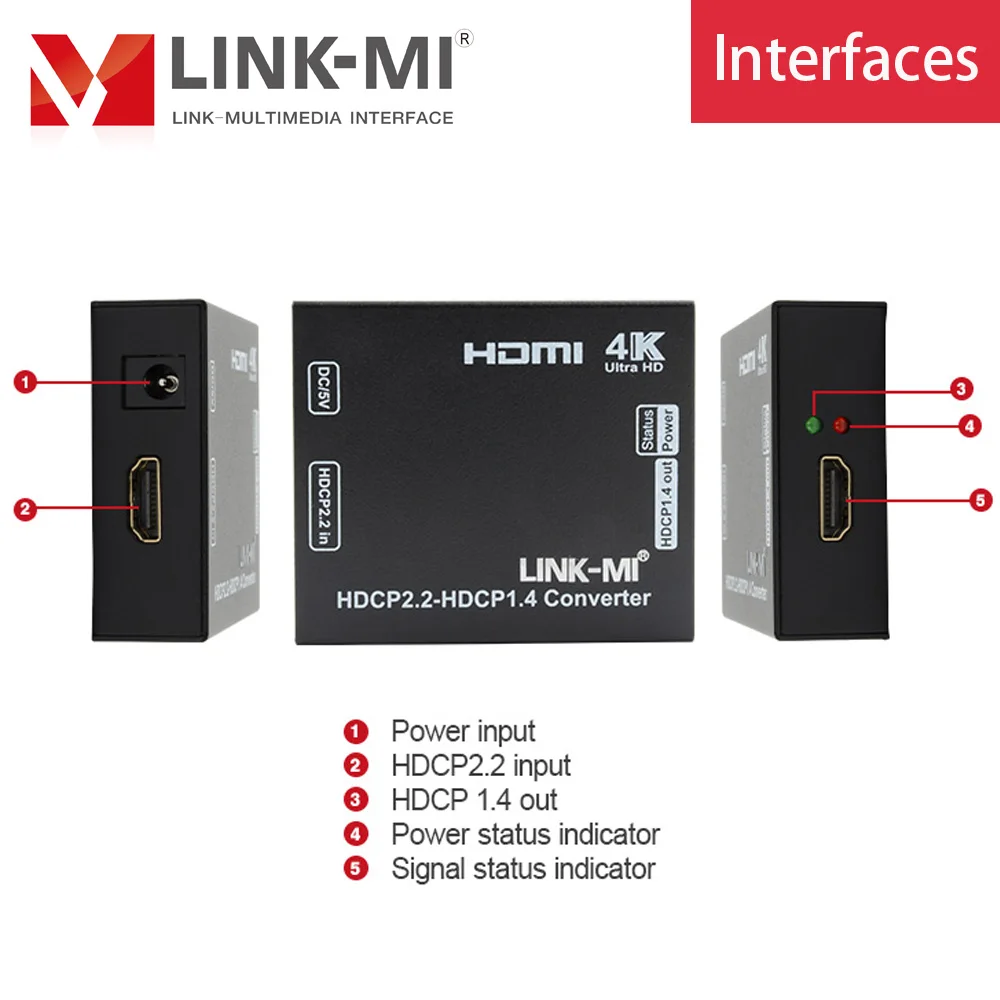 LINK MI HDCP от 2 до 1 4 преобразователь HDMI в YUV 4:2:0 UHD 4K x 2K формат видео 1080p/4K /3D 4|yuv|yuv hdmi |