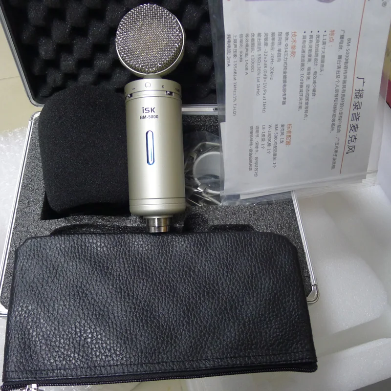 Оригинальный вертикальный профессиональный конденсаторный микрофон ISK для