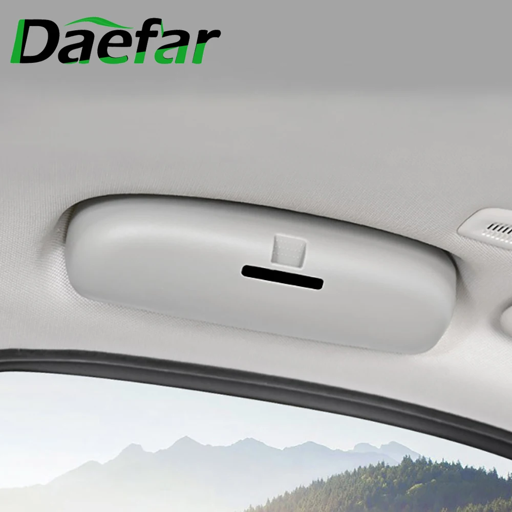 

Автомобильный держатель для солнцезащитных очков Daefar, чехол для Fiat 500X 500X2015 2016 2017 2018 2019 2020 2021, футляр для хранения очков, автомобильные аксесс...