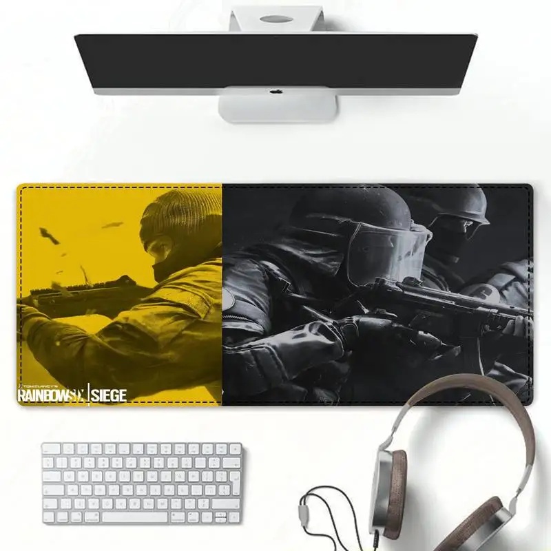 Прочный Радужный игровой коврик для мыши и клавиатуры Настольный игровые