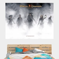 pirates of the caribbean movie poster wall cloth background cloth dormitory room wall painting bedroom bedside tapest
